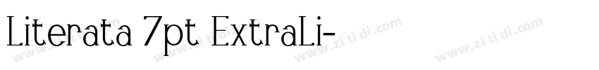 Literata 7pt ExtraLi字体转换 Literata 7pt ExtraLi字体转换